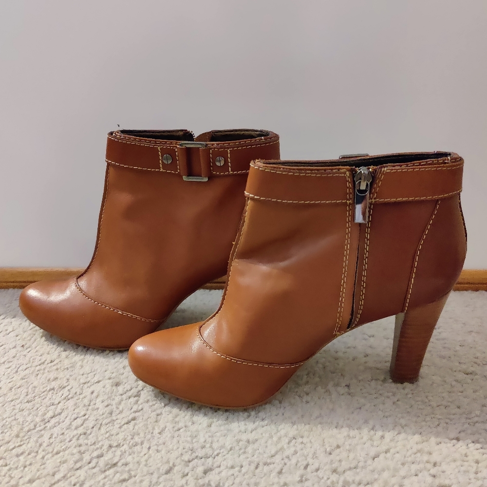 Lands End Brown Ankle Boots